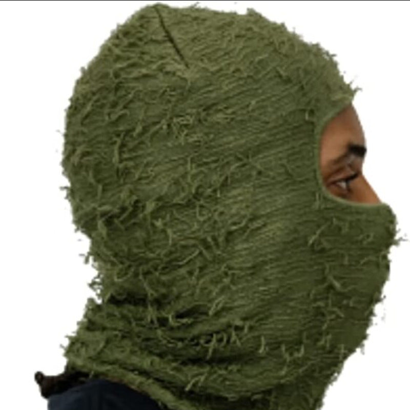 Balaclava Men's And Women's Knitted Camouflage Headgear Wool Hat