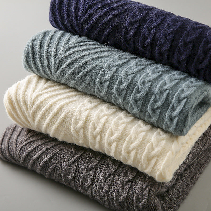 Men's Knitwear Trendy Solid Color Turtleneck Sweater