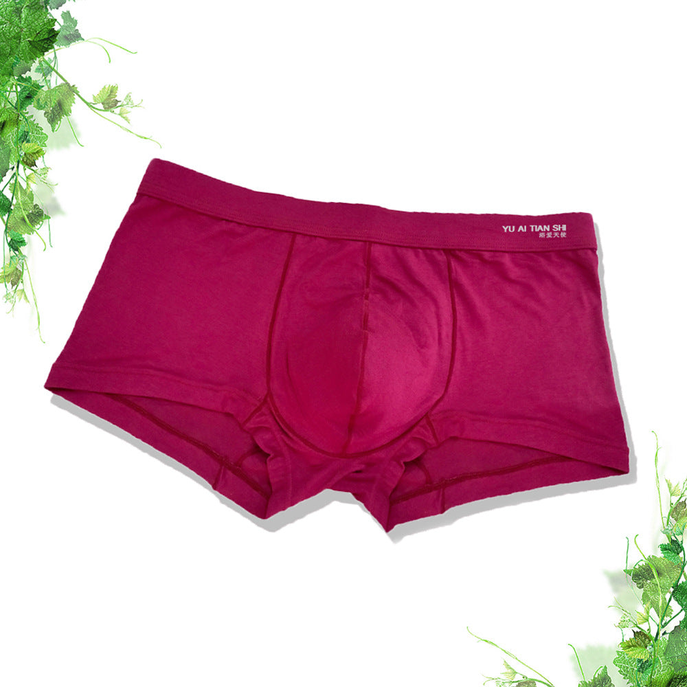 Men's Solid Color Breathable Plus Size Modal Underwear
