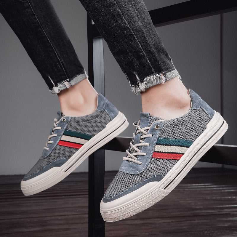 Men's No-tie Hollow Breathable Casual Shoes All-matching