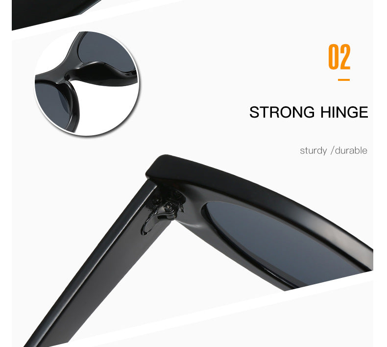 Women's Mirror Concave Shape Personalized Sunglasses