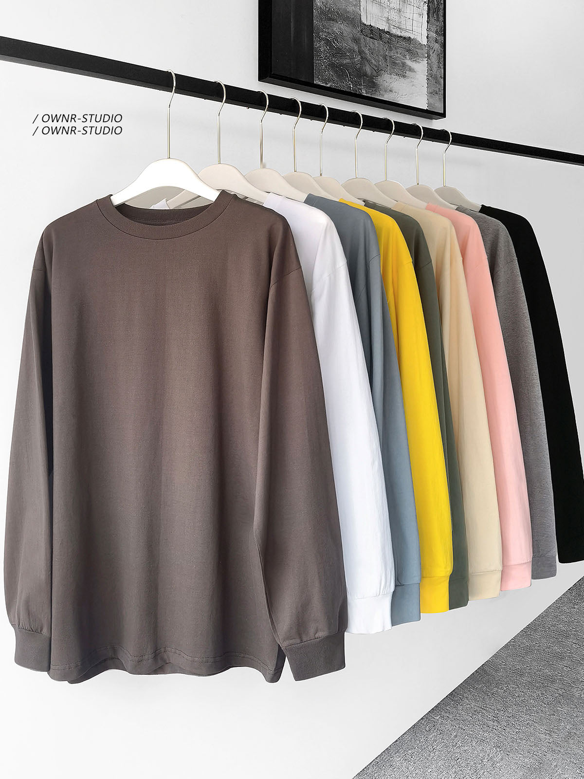 Black Loose Spring And Autumn Thick Inner Sweater