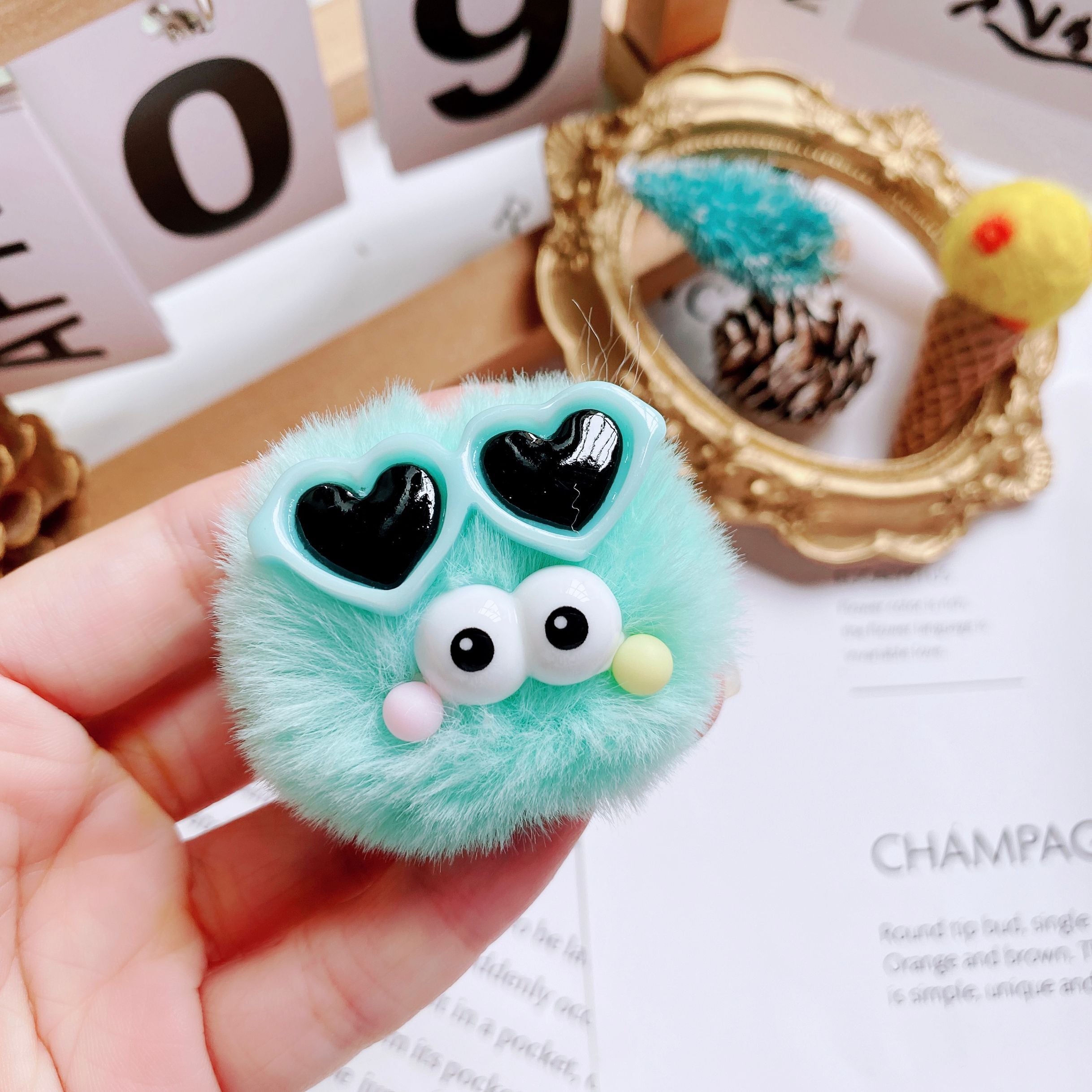 Shoe Buckle Sunglasses Color Wool Ball