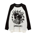 Portrait Jacquard Round Neck Sweater For Men
