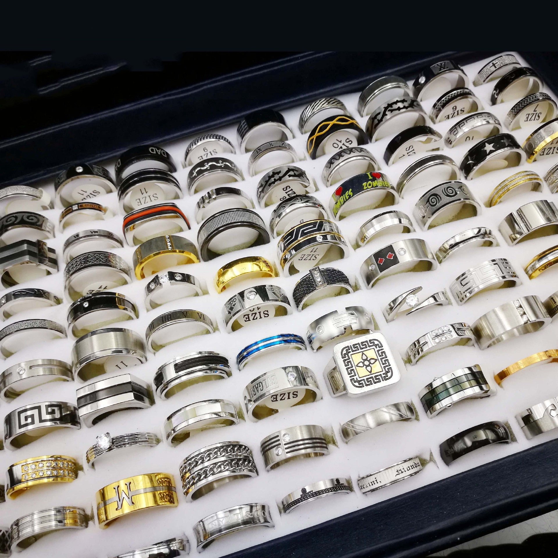 mixed Styles Of Titanium Steel And Stainless Steel Rings For Men And Women