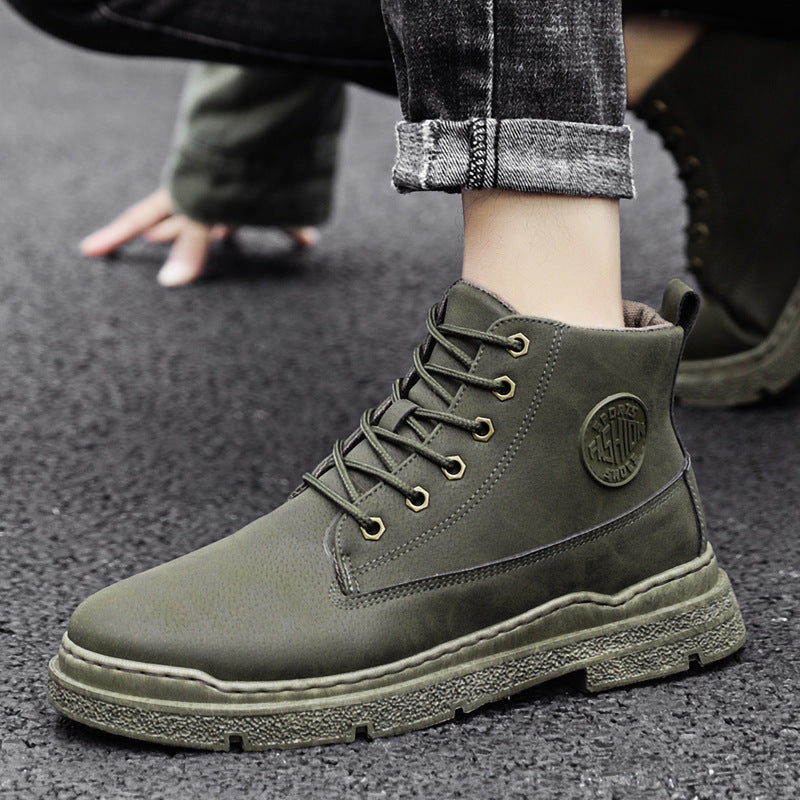 DroKorean Style Trendy High-top Men's Shoes