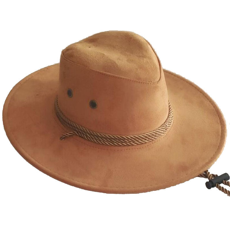 Velvet Western Rope Rider Hat Cowboy Stereotyped Hat