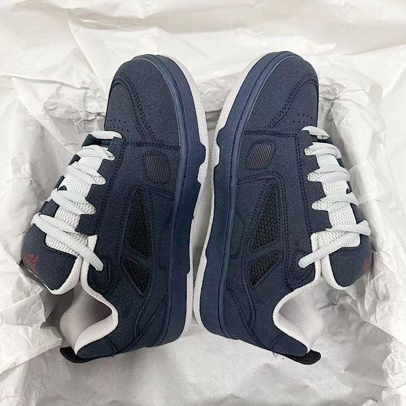 Lightweight Trendy Suede Patchwork Retro Bread Shoes