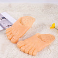 Creative Slippers Men And Women Toe Shoes Bigfoot Shoes People