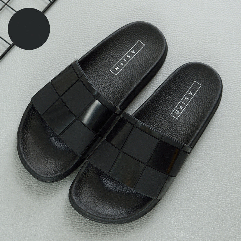 Fashion Home Indoor Bathroom Non-slip Wear-resistant Soft Bottom Couple Sandals And Slippers