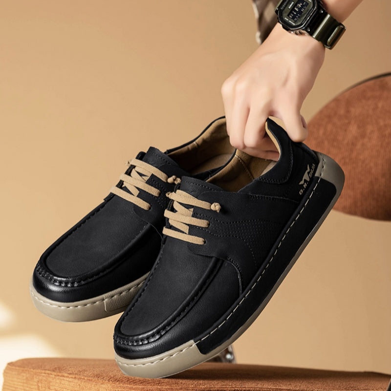 New Leather Men's Business Casual Shoes British Slip-on