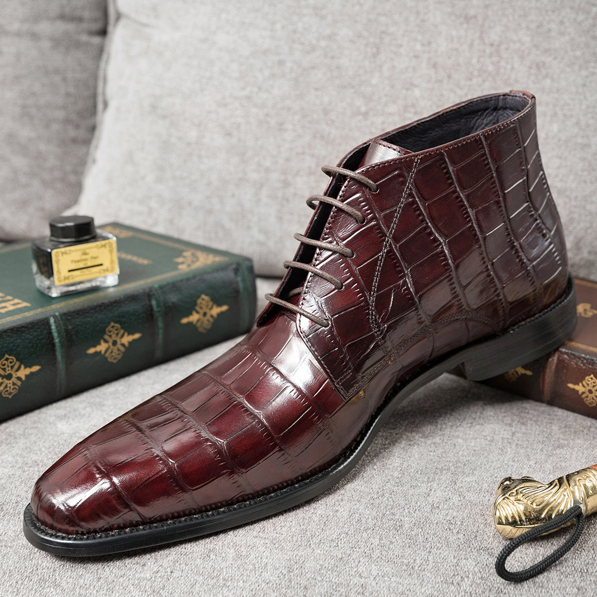 Men's Trendy Cowhide Martin Boots