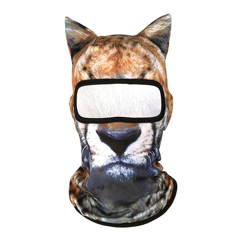 Summer Sun Protection Outdoor Mask 3D Animal Pattern
