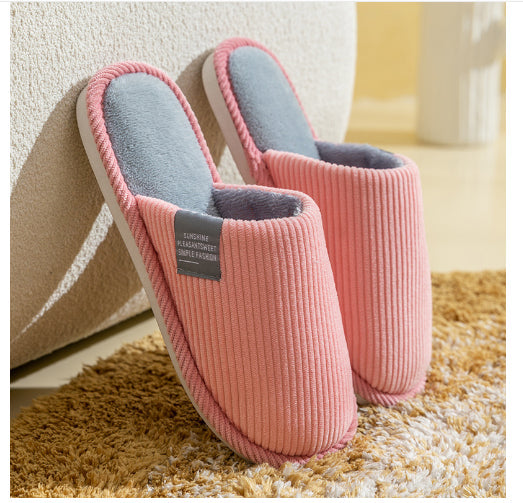 Couple's Home Indoor Cotton Drag Warm Non-slip Plush