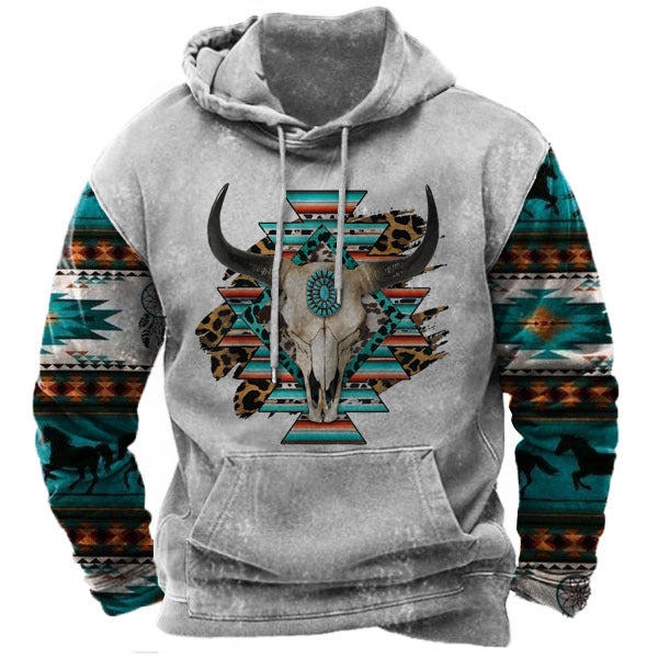 Digital Printed Men's Street Sports Fashion Trend Hoodie