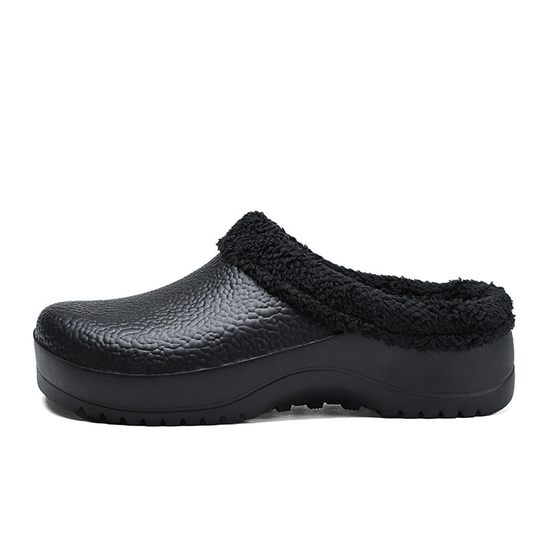 Fashion Personality Fleece-lined New Closed Toe Casual Sports Slippers Men