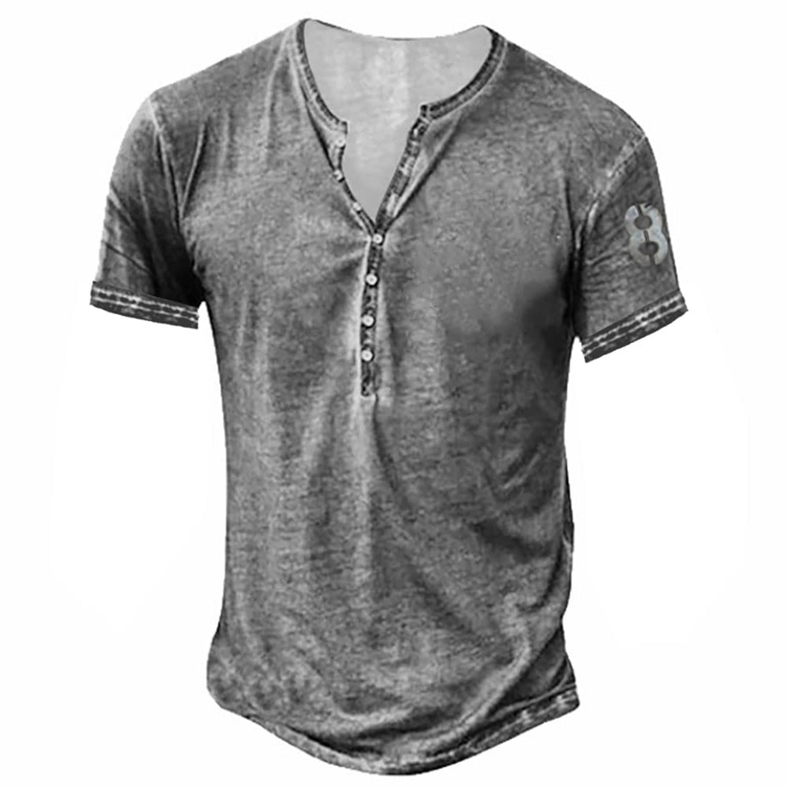 Casual Distressed Youth Short Sleeve Bottoming T-shirt
