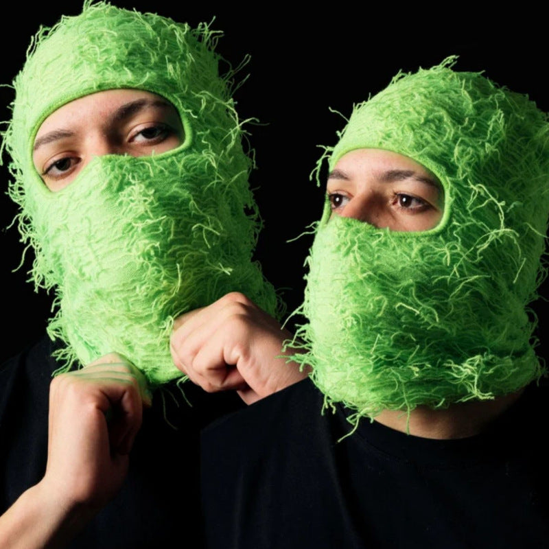 Balaclava Men's And Women's Knitted Camouflage Headgear Wool Hat