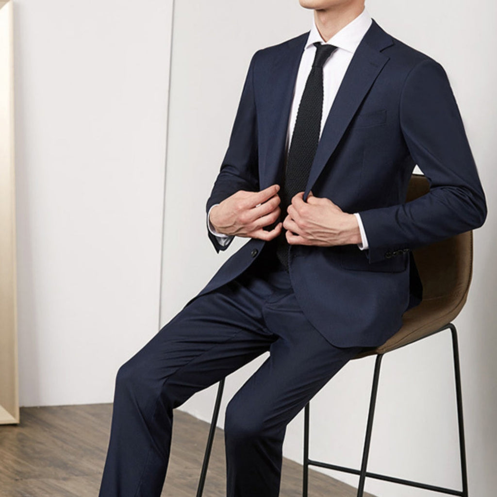 Men's All-match Casual Bamboo Fiber Suit Suit