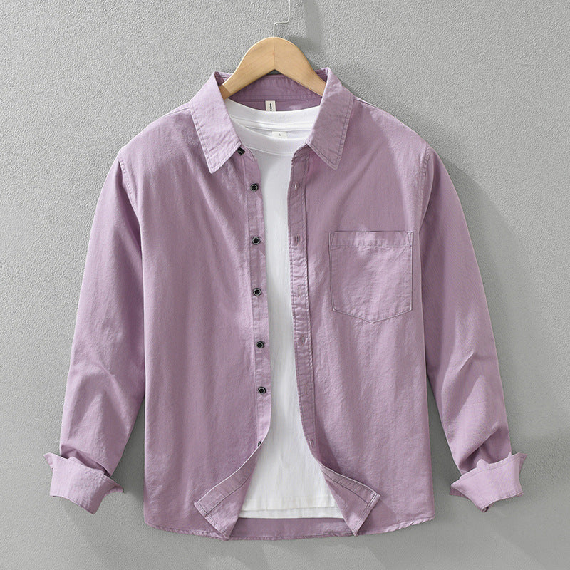 Men's Simple Long Sleeve Shirt