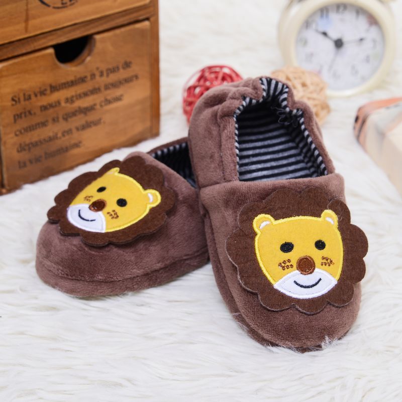 Autumn And Winter Children Cotton Slippers Bag Heel