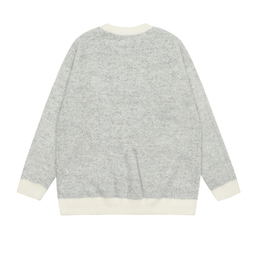 Fashion Embroidered Knitwear Sweater Men