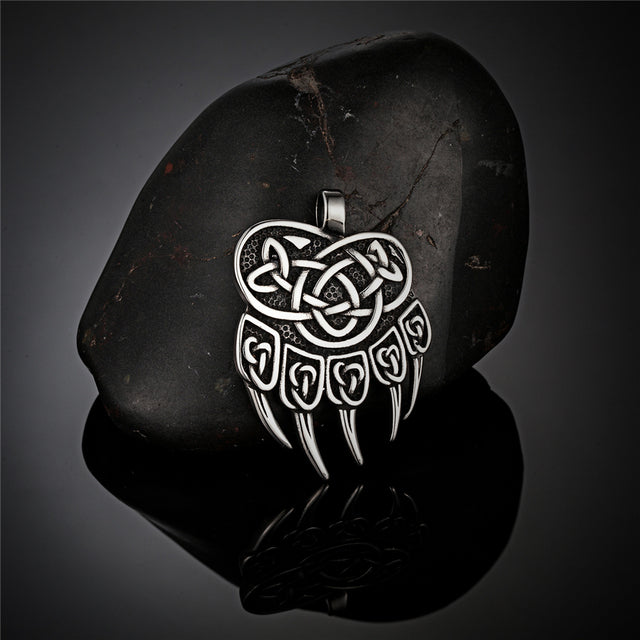 Never Fade Viking Celtic Wolf Claw Necklace Men