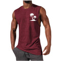 European And American Sleeveless T-shirt Summer Loose Sports Vest Men