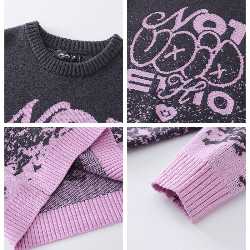 Niche Design Gradient Sweater Fashion Brand