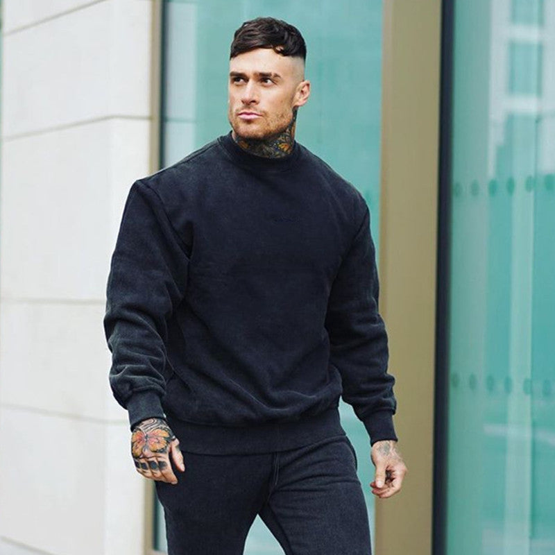 Double Sided Velvet Warm Round Neck Oversize Loose Top