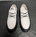 Breathable Comfortable Casual Shoes Soft Leather White Shoes