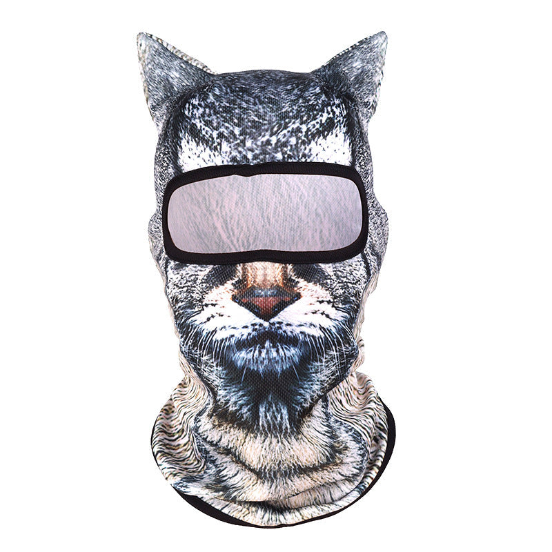 Summer Sun Protection Outdoor Mask 3D Animal Pattern