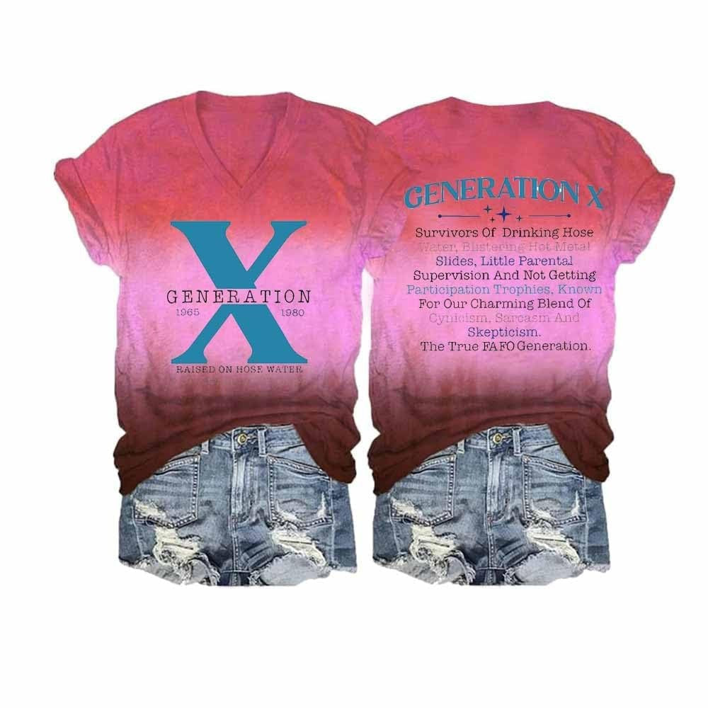 3D Digital Printing Women's V-neck T-shirt