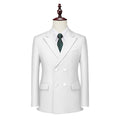 Men's Business Casual Double-breasted Suit Jacket Fashion Solid Color Coat