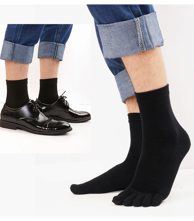 Men's deodorant split toe socks sports cotton
