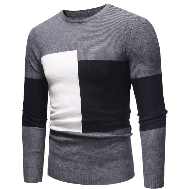 Autumn And Winter New Slim Fashion Trend Of Men's Sweater