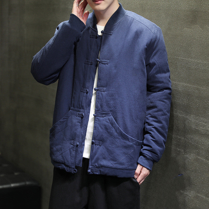 Lamb Wool Liner Design Cotton And Linen Jacket