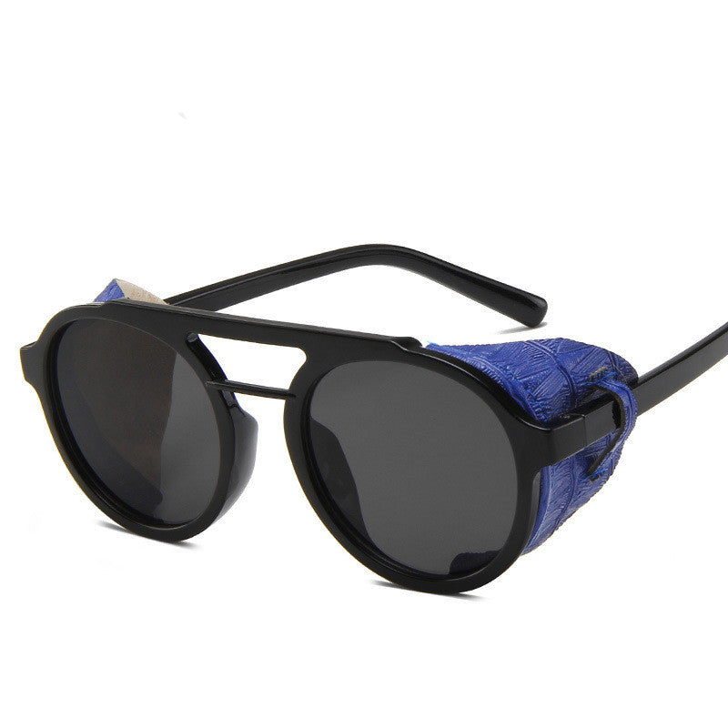 Fashion Round Frame Double Beam  Sunglasses