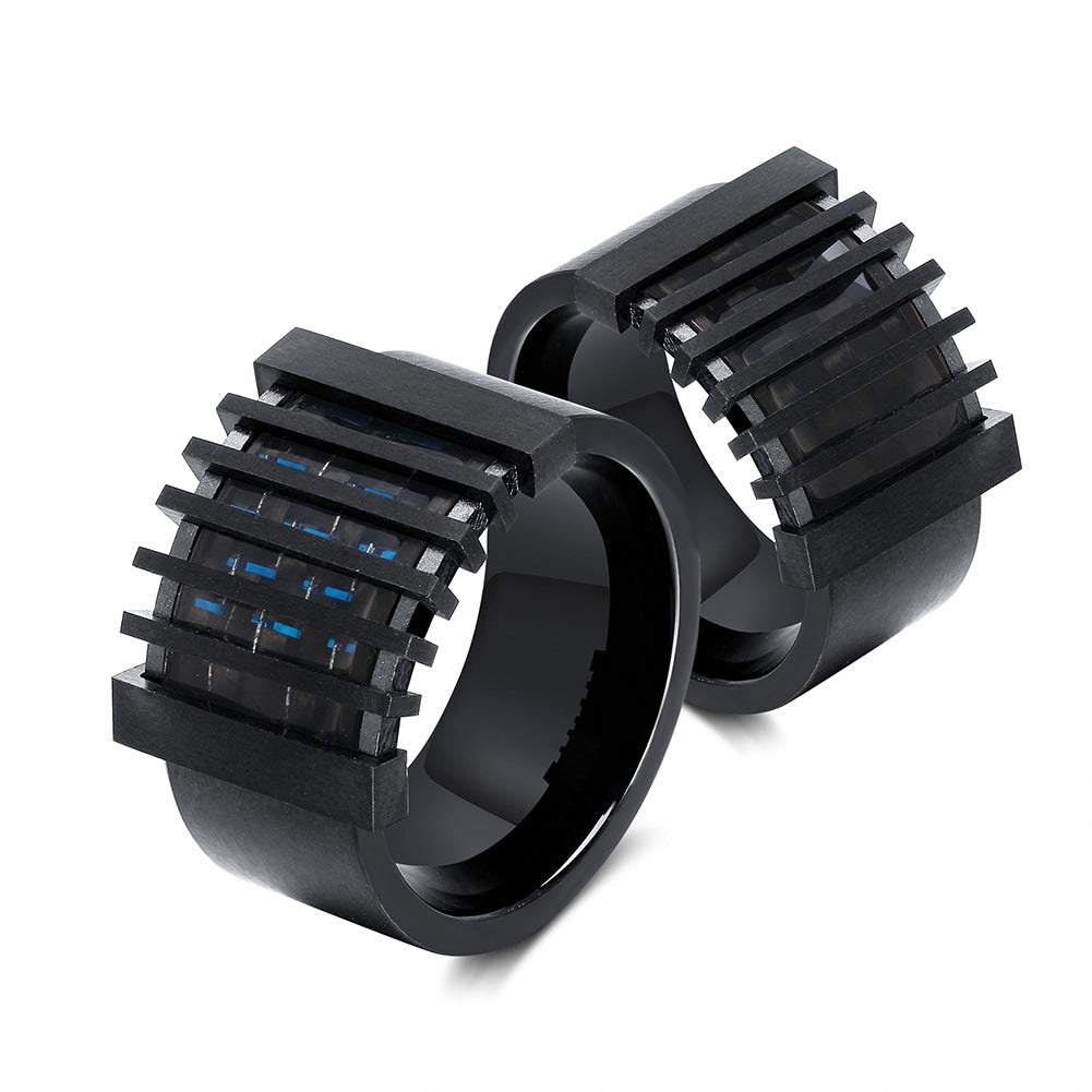 Black Stainless Steel Ring