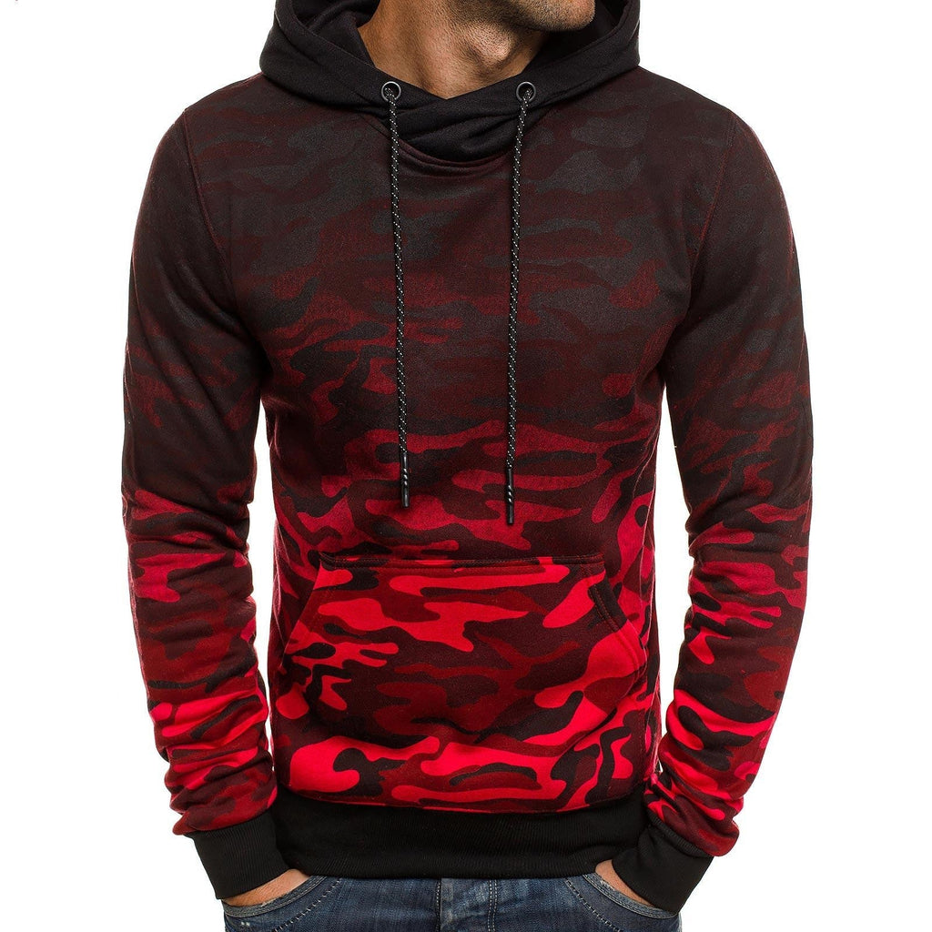 Camouflage gradient sweater