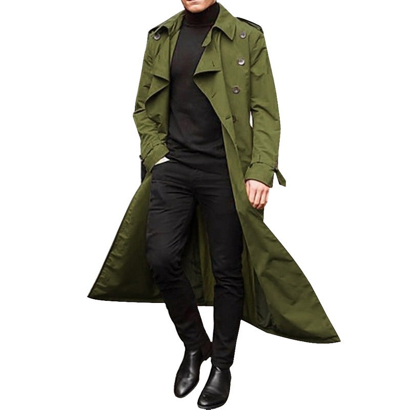 Men's Long Trench Coat
