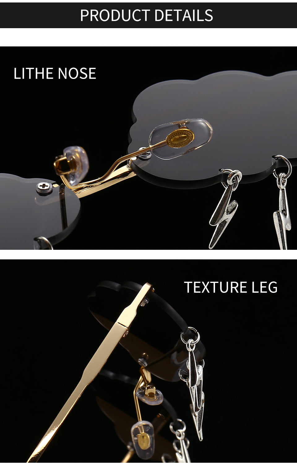 Trend Cloud Chain Eye Protection Sunglasses