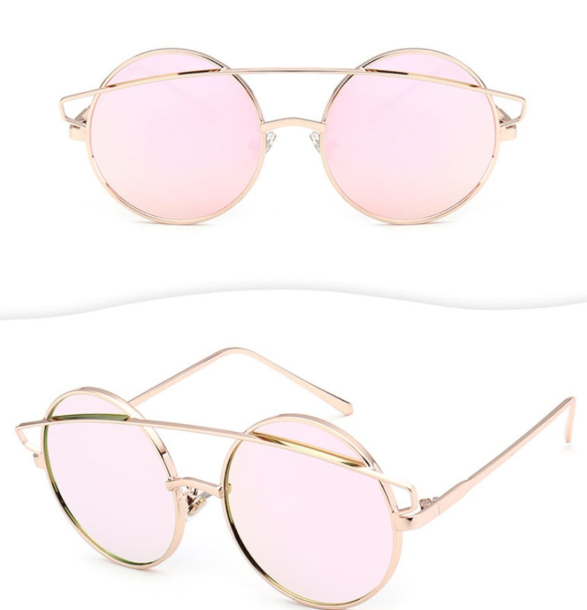 F078 impulse metal children's high quality sunglasses fashion children's sunglasses real film reflective UV400 glasses