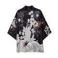 Japanese Kimono Cardigan Cat Samurai Streetwear Men Women Japan Harajuku Anime Clothes