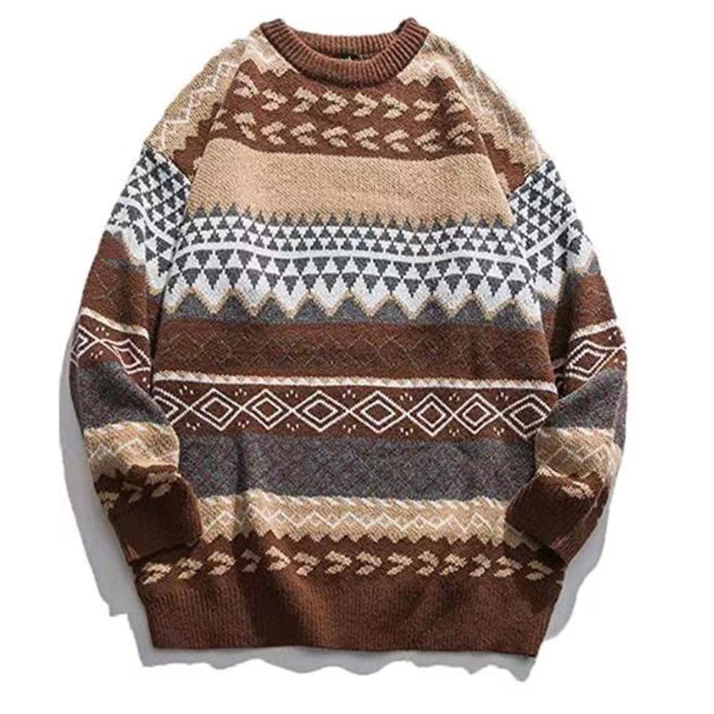 Printing And Dyeing Pullover Sweater