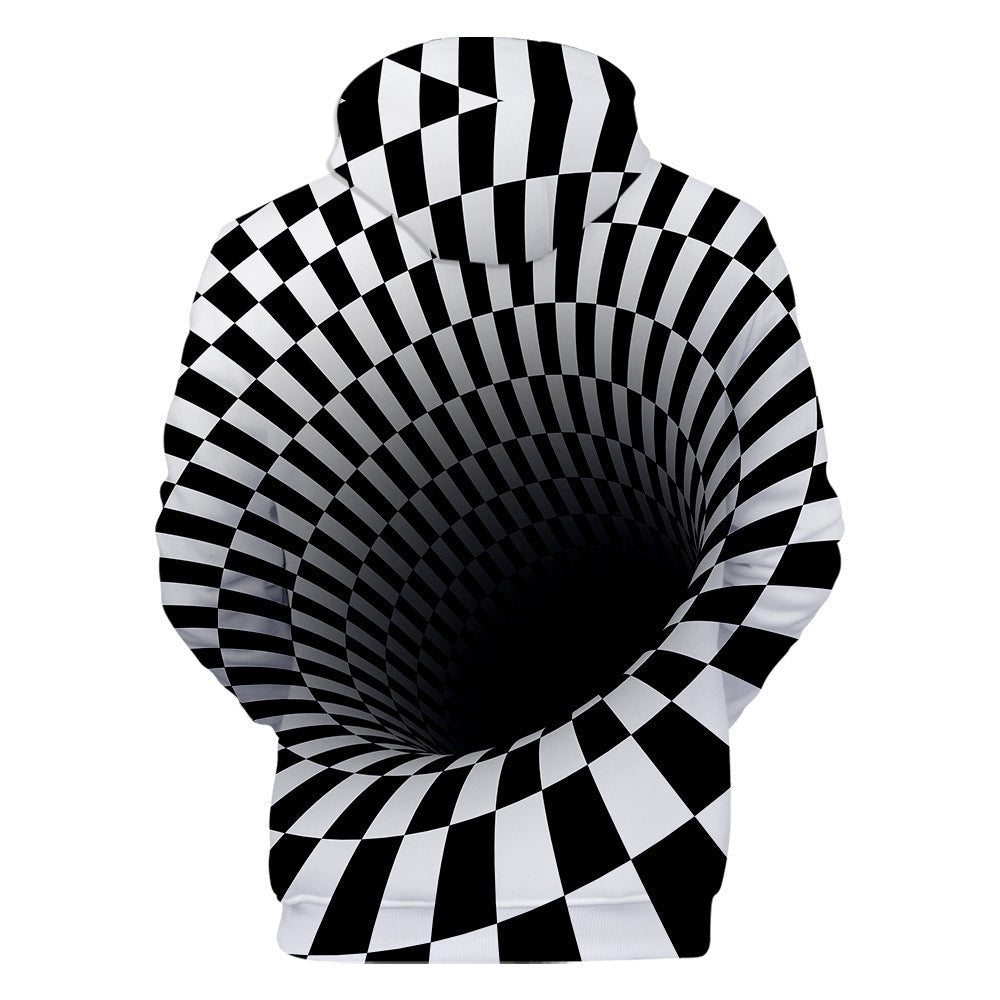 Casual 3D Digital Printing Dizzy Sports Hooded Sweatshirt