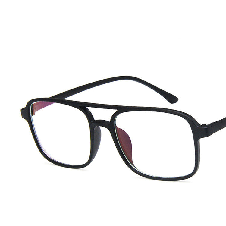 Men's square double beam glasses