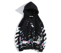 Arrow starry hooded sweater