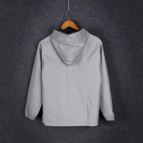 Men's Spring And Autumn Full Reflective Windbreaker Waterproof Jacket