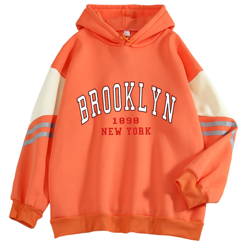 European And American Cute Korean Style Women's Color Matching Top